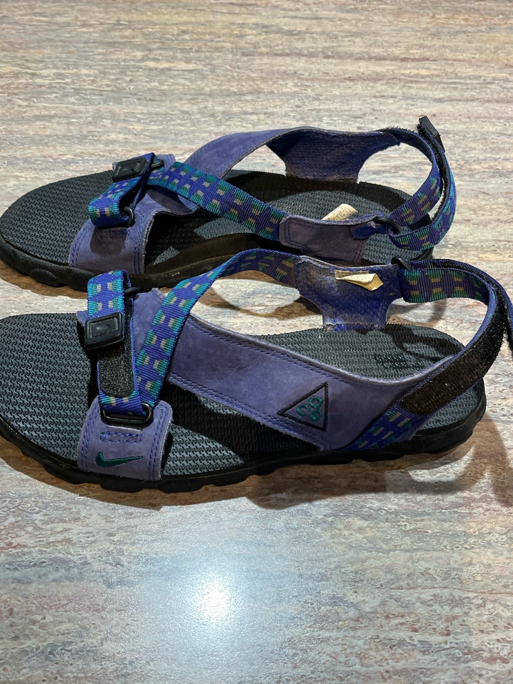 TEVA Strappy Purple Suede Sandals 10 - Picture 2 of 12